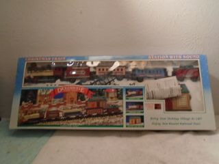Bright Dickensvill No.  171l Battery Operated Christmas Train Set 1992