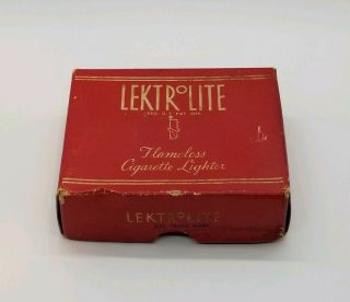 Vintage 1940 ' s Lectrolite Flameless Cigarette Lighter 2