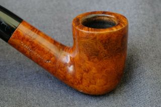 Lovely Peterson ' s Shamrock 1/2 Bent Chunky Briar Billiard,  Rep.  Ire. 4