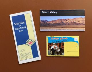 Maps/guides/postcard Book Of Death Valley,  California
