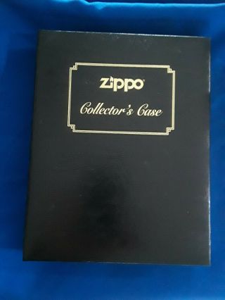 Zippo,  Collectors Book Style Case; 12 Zippo Capacity With Faux Leather Finish