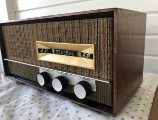 Rare Vintage MCM GENERAL Japanese Wood Tube AM/FM Radio - 3
