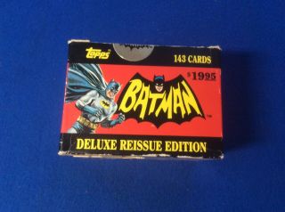 Topps 1989 Batman Deluxe Reissue Of 1966 Trading Cards 143 Card Set