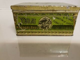 Vintage Yale Mixture Smoking Tobacco ' s Tin 2