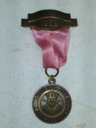 1968 Treasure Ball Medal Mardi Gras Galveston Texas Maceo Estate