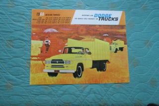 Auc470 1960 Dodge Medium Tonnage Trucks Sales Brochure