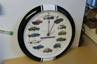 Vintage American Muscle Wall Clock - Engine Sound - Legends Of The Road