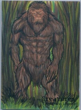Perna Studios Creatures Of Myth & Legend Bigfoot Sketch By Roberto Ariel Mamani