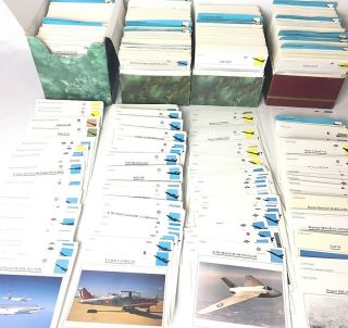 3000 Edito Atlas Warplanes Aircraft Cards Bombers Seaplanes Helicopters Jets