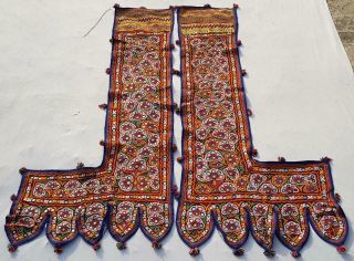 50 " X 26 " Handmade Mirror Embroidery Tribal Ethnic Wall Hanging Decor Tapestry