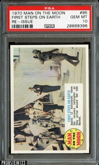 1970 Man On The Moon Re - Issue 95 First Steps On Earth Psa 10 Gem