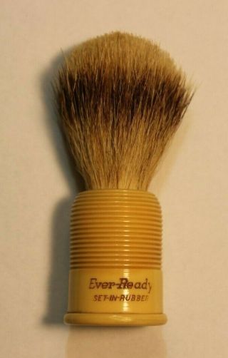 Vintage 250 Ever - Ready Pure Badger Shaving Brush,  Circa 1940s - 1950s.