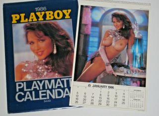 Vintage Old Playboy Wall Calendar - 1986 With Sleeve