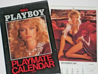 Vintage Old Playboy Wall Calendar - 1984 With Sleeve