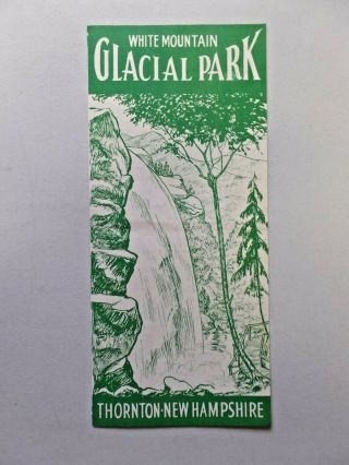 Vintage White Mountain Glacial Park Thornton Hampshire Travel Brochure 1950s