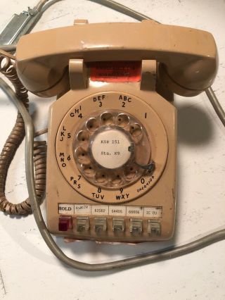 Vintage Western Electric Bell System Beige Multi Line Rotary Office Telephone