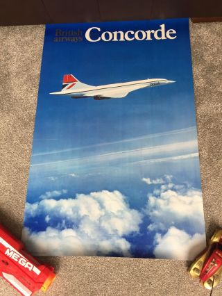 British Airwsys Concorde Poster 2x