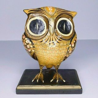 Paper Mache Owl Early Sergio Bustamante Ser - Mel Studio Tonala Mexico C1968