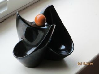 Vintage Pipe Stand/holder Made In France,  Ceramic With Pipe Tamper,  Holds 3