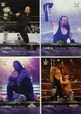 Wwe 2014 Road To Wrestlemania Card Subset " The Streak " 21 - 1 The Undertaker Set