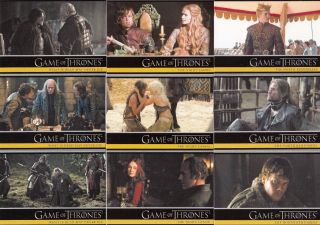 Game Of Thrones Season 2 Two 2013 Rittenhouse Complete Base Card Set Of 88 Tv