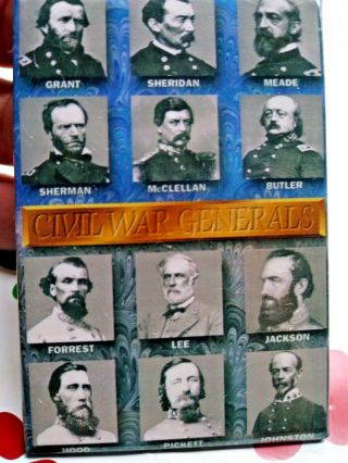 Confederate Generals Travel Memorabilia Vintage Fridge Magnet