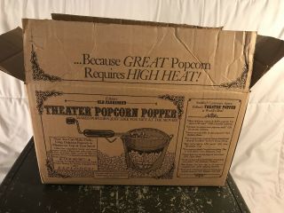 Vintage FELKNOR ' S Theater POPCORN Popper Pan Box 3