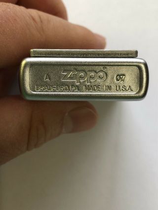 ✳️ 2007 FOUR LEAF CLOVER PLATED Zippo Lighter ❤️ ❤️ 4