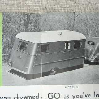 Vintage Hayes Camper Trailer Brochure Minneapolis Pamphlet Flyer Advertising