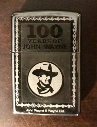 John Wayne Collectable Silver Zippo Lighters 4