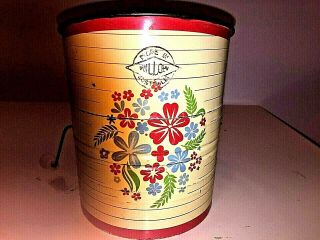 Vintage / Retro Willow Flour Sifter Floral Bucket Metal Made In Australia