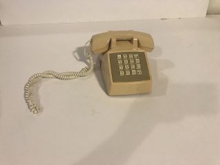 Vintage At&t 100 Touch Tone Desk Phone Cs2500dmgf Euc