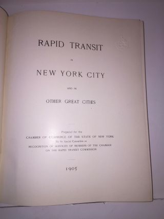 1905 York City Rapid Transit 295 - p Subway Bridge Report Maps Photos 5