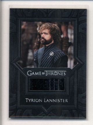 Tyrion Lannister 2017 Hbo Game Of Thrones Rare Worn Shirt Relic Vr10 K8496