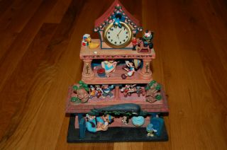 Vintage Rare Disney Pinocchio Story Line Clock