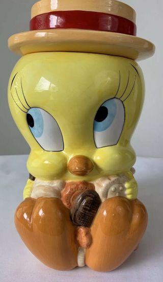 Looney Tunes Tweety Bird Ceramic Cookie Jar Vintage 1993 Warner Bros