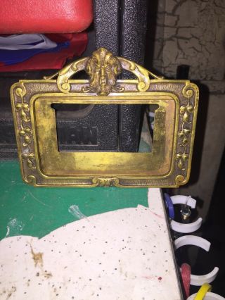 Rare Vintage Solid Picture Frame 6”x 4” Mini
