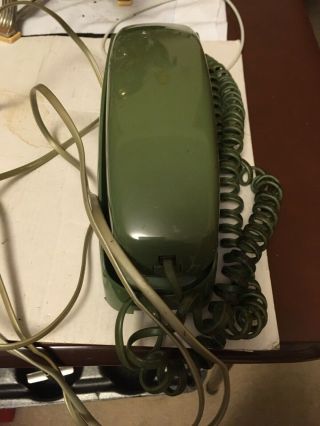 Vtg Western Electric Trimline Wall Phone Green Push Button Aci 1 - 76 Modified