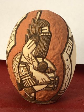 Carla Nampeyo Hopi Pottery Decked Kachina Exquisite Egg Jl 60 011719@