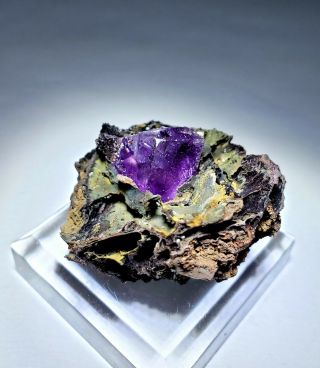SHOCKING - Fluorescent Pink/Purple Fluorite crystals,  Ojuela mine Mexico 8