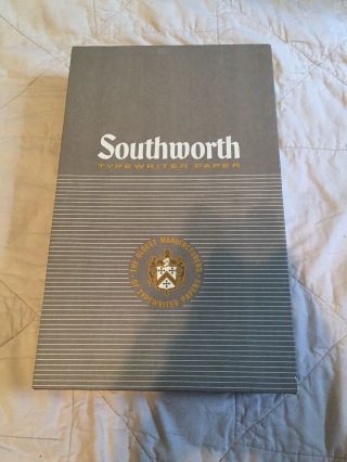 Vintage Southworth Typewriter Paper 8 1/2” X 14 Heavy Wgt Full Box Reg Finish