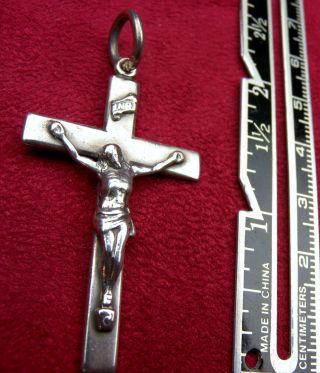 Catholic Bishops’ Estate Vintage Creed Sterling Silver Cross Crucifix Pendant