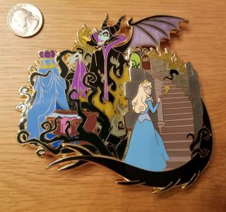 Fantasy Sleeping Beauty Malificent Aurora Jumbo Pin
