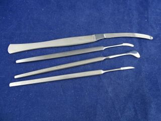 4 Vintage Surgical Scalpel Instruments