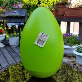 Easter Egg 14 " Green Plastic Blow Mold Lawn Yard Decor Decorations Outdoor