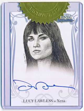 Xena Warrior Princess Art & Images Lucy Lawless Autograph Case Topper Xa1 - Qty