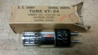 Hytron Vt - 24 864 Old Vintage Ham Radio Tube F/ Microphone Audio Amp