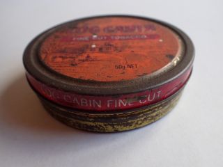LOG CABIN TOBACCO TIN 50G VINTAGE WITH TRACKING 2