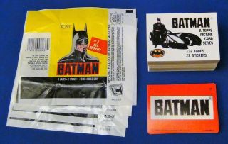 1989 Topps Batman Movie Series 1 Complete Card Set 1 - 132 With 22 Stickers