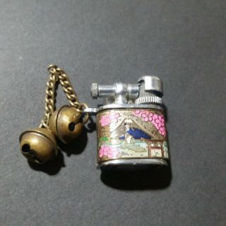 Miniature Vintage Perky High Class Lighter Cigarette Japanese Cloissen Dragon 2